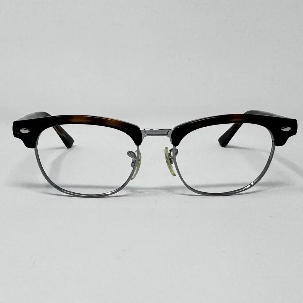 Ray-Ban RB1548 3650 Kids Eyeglass Frames Tortoise Silver Clubmaster 45-16-125